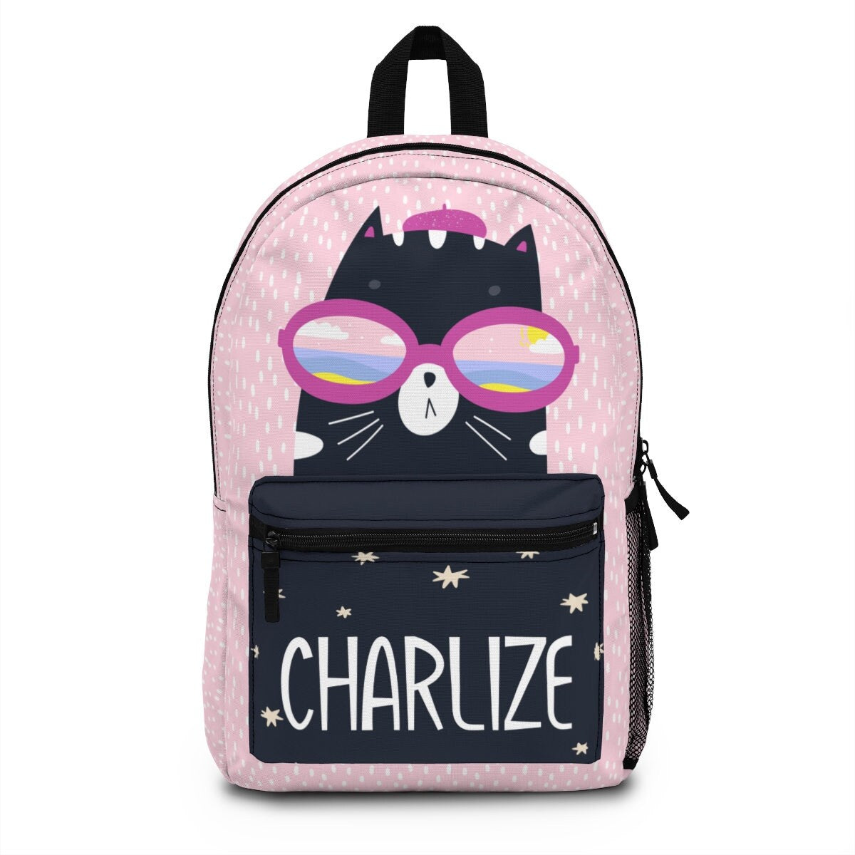 Cat Backpack (Made in USA), Backpack, Toddler Backpack, Kids Backpack, Bookbag, School Supply, Back to School, Cat Bookbag