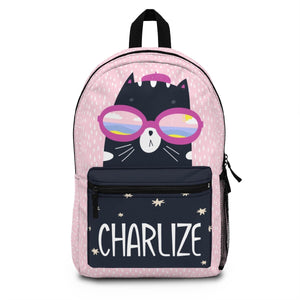 Cat Backpack (Made in USA), Backpack, Toddler Backpack, Kids Backpack, Bookbag, School Supply, Back to School, Cat Bookbag