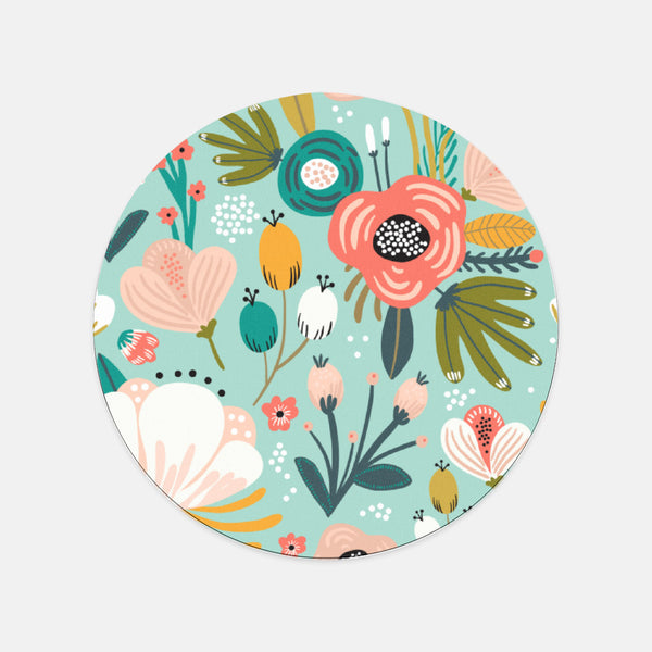 Floral Mouse Pad, Desk Accessory, Office Decor for Women, Office Gifts, Print Mouse Pad, Co-worker Gift, Corporate Gift, Work From Home Gift
