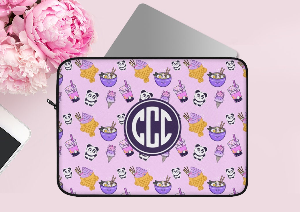Personalized Laptop Sleeve, Monogrammed Laptop Sleeve, Laptop Cover, Office Supply, Desktop Accessory, Laptop Accesory, Work From Home Gift