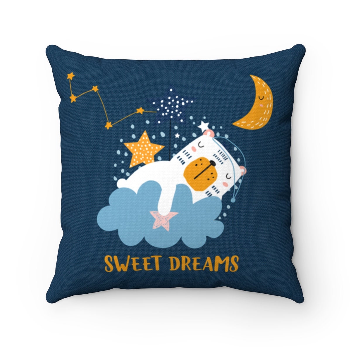 Bear  Pillow Case, Personalized Pillow Cases, Cloud Nursery Decor, Cloud Nursery, Nursery decor, Baby Shower, Cloud Modern Decor, Baby Boy