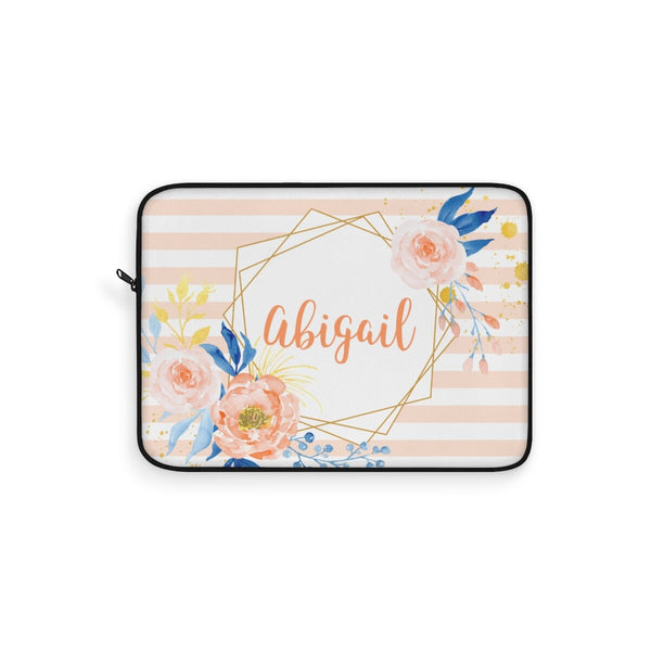 Personalized Laptop Sleeve, Floral Laptop Sleeve, Laptop Cover, Office Supply, Desktop Accessories, Laptop Accessories, Work From Home Gift