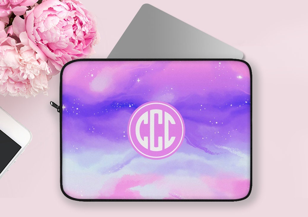 Personalized Laptop Sleeve, Monogrammed Laptop Sleeve, Laptop Cover, Desktop Accessory, Laptop Accessories, Work From Home Gift, WFH