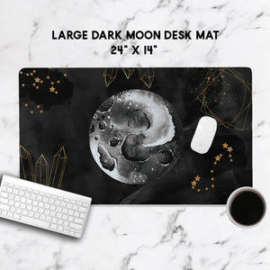 Large Moon Desk Mat, Planner Desk Accessories, Boss Babe, Office Decor, Home and Office, Custom Desk Accessory, Work From Home Gift