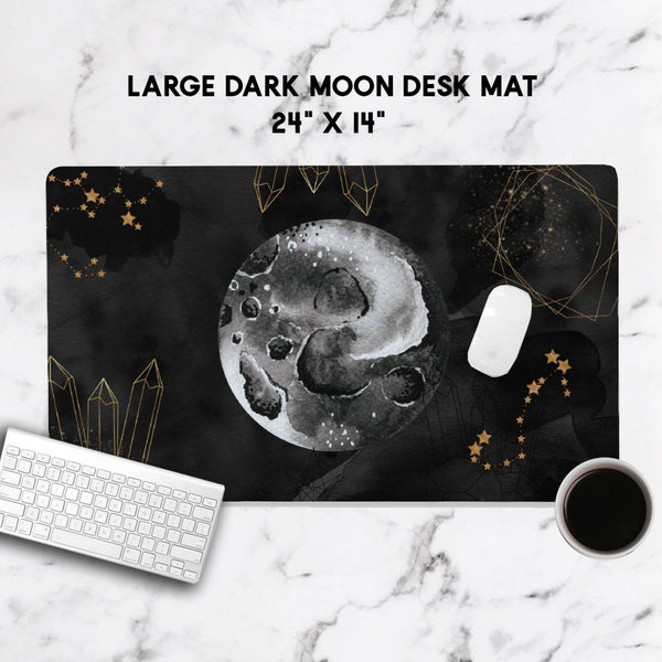 Large Moon Desk Mat, Planner Desk Accessories, Boss Babe, Office Decor, Home and Office, Custom Desk Accessory, Work From Home Gift