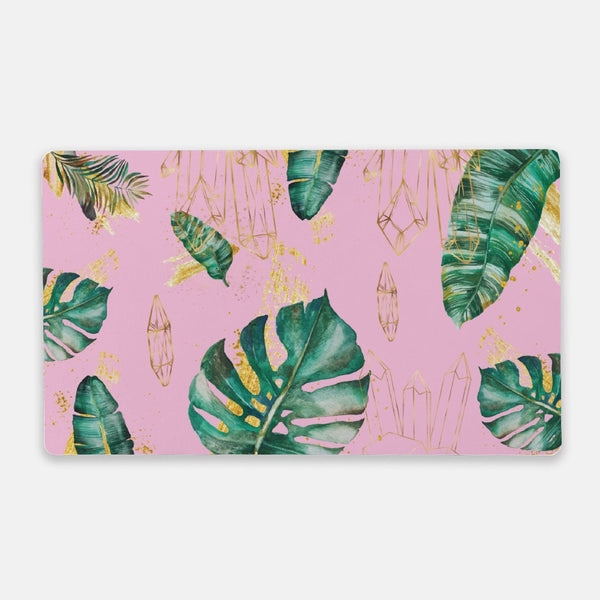 Large Tropical Leaf Desk Mat, Planner Desk Accessories, Boss Babe, Office Decor, Home and Office, Custom Desk Accessory, Work From Home Gift