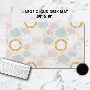 Large Cloud Desk Mat, Planner Desk, Boss Babe, Office Decor, Home & Office, Custom Desk Accessory, Teacher Gift, Work From Home Gift