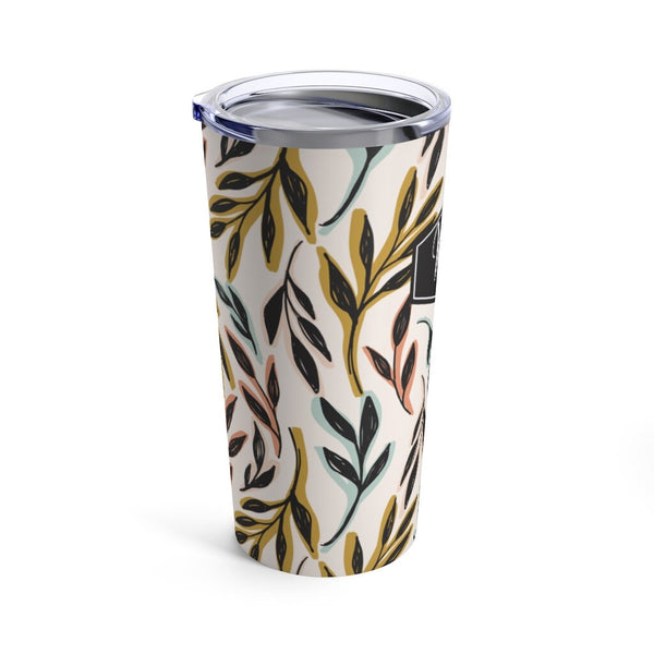 Stainless Steel, Floral Print 20 oz. Tumbler, Eco Friendly, Double Walled, Perfect for coffee, tea or soda, Keeps Drink Hot/Cold