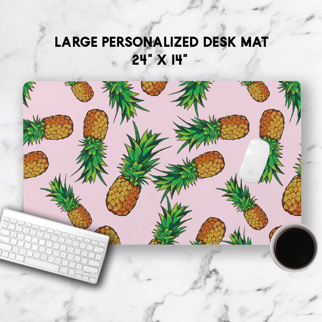Products Large Pineapple Desk Mat, Planner Desk Accessories, Office Decor, Home & Office, Custom Desk Accessory, Teacher Gift, Work From Home Gift