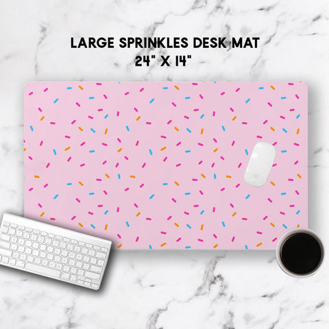 Products Large Sprinkles Desk Mat, Planner Desk Accessories, Office Decor, Home and Office, Custom Desk Accessory, Work From Home Gift, WFH