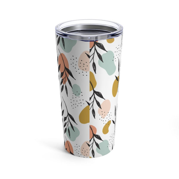 Stainless Steel, Floral Print 20 oz. Tumbler, Eco Friendly, Double Walled, Perfect for coffee, tea or soda, Keeps Drink Hot/Cold,