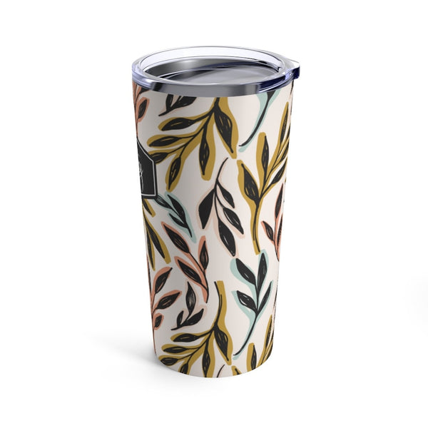 Stainless Steel, Floral Print 20 oz. Tumbler, Eco Friendly, Double Walled, Perfect for coffee, tea or soda, Keeps Drink Hot/Cold