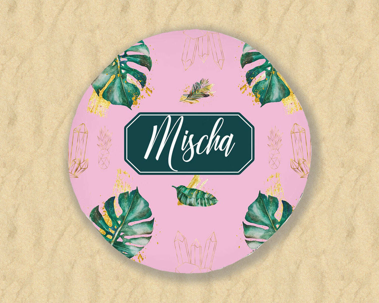 Monstera Rounded Beach Towels, Round Beach Towel, Round Beach Blanket, Round Yoga Towel Mat, Round Picnic Blanket, Round Picnic Mat