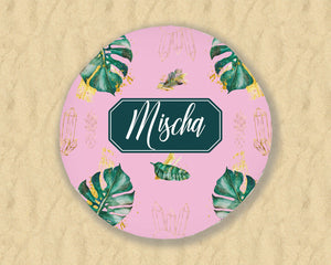 Monstera Rounded Beach Towels, Round Beach Towel, Round Beach Blanket, Round Yoga Towel Mat, Round Picnic Blanket, Round Picnic Mat