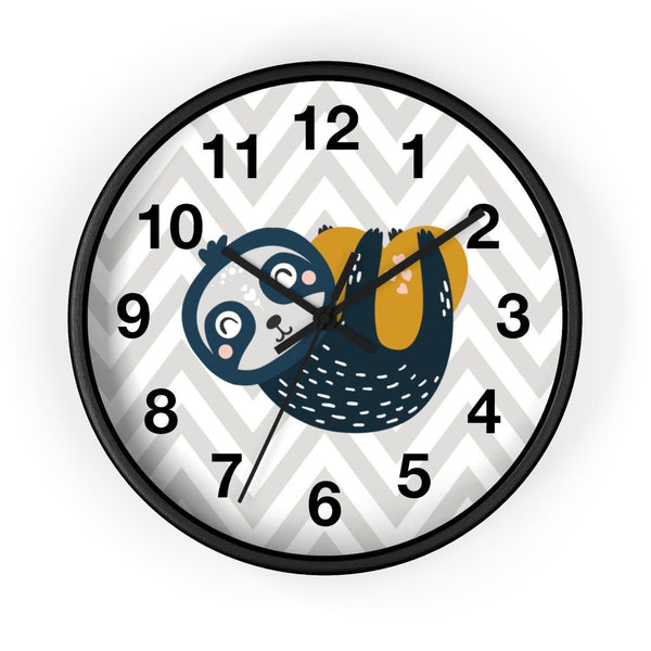 Sloth Wall Clock, Kids Wall Clock, Modern Nursery Wall Decor, Baby Wall Clock, Decorative Kids clock, Nursery Wall Clock, Nursery Clock