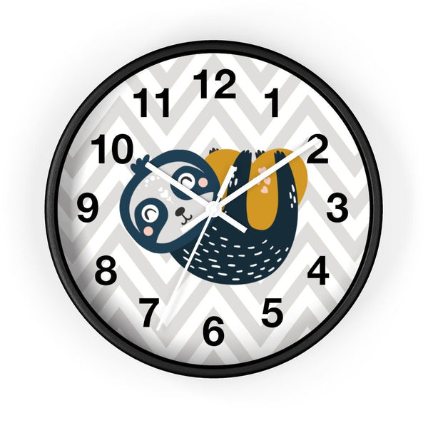 Sloth Wall Clock, Kids Wall Clock, Modern Nursery Wall Decor, Baby Wall Clock, Decorative Kids clock, Nursery Wall Clock, Nursery Clock