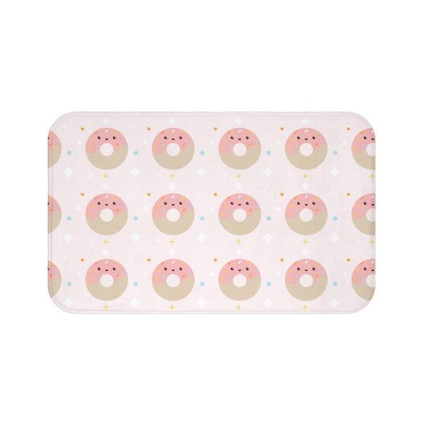 Donut Bath Mat, Donut Print Decor, Bath Mat, Bath Rug, Bathroom Decor, Bathroom Rug, Donut Print Bath Rug, Donut Bathroom, Kawaii Bath Rug