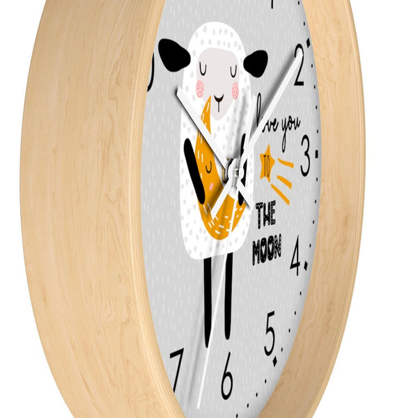Sheep Wall Clock, Kids Wall Clock, Modern Nursery Wall Decor, Baby Wall Clock, Decorative Kids clock, Nursery Wall Clock, Nursery Clock