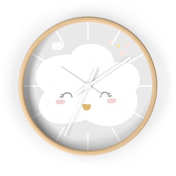 Cloud Wall Clock, Kids Wall Clock, Modern Nursery Wall Decor, Girl Wall Clock, Decorative Kids Clock, Kids Wall Decor, Nursery Clock