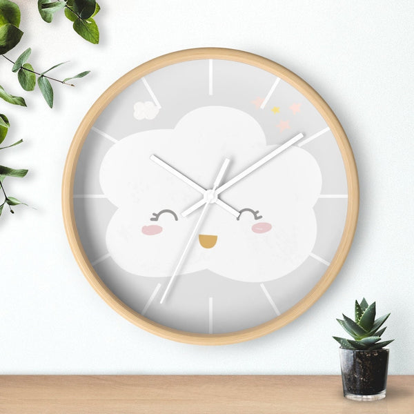 Cloud Wall Clock, Kids Wall Clock, Modern Nursery Wall Decor, Girl Wall Clock, Decorative Kids Clock, Kids Wall Decor, Nursery Clock