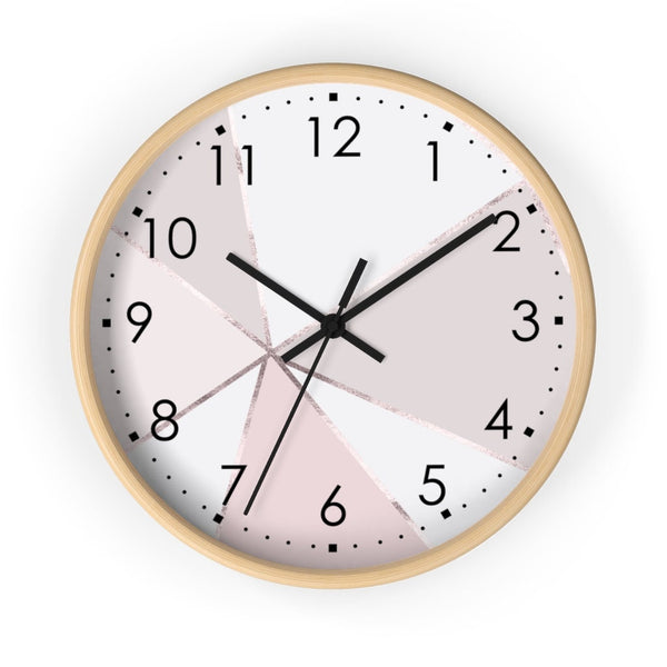 Marble Print Wall Clock, Kids Clock Wall, Modern Nursery wall Decor, Girl Wall Clock, Decorative Kids clock