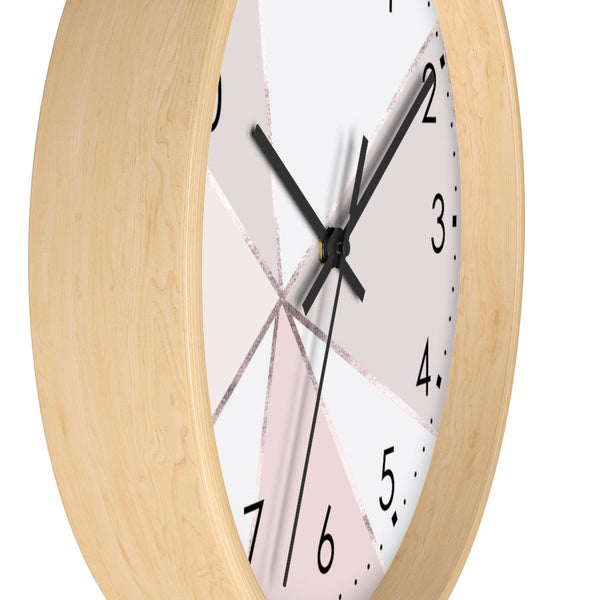 Marble Print Wall Clock, Kids Clock Wall, Modern Nursery wall Decor, Girl Wall Clock, Decorative Kids clock
