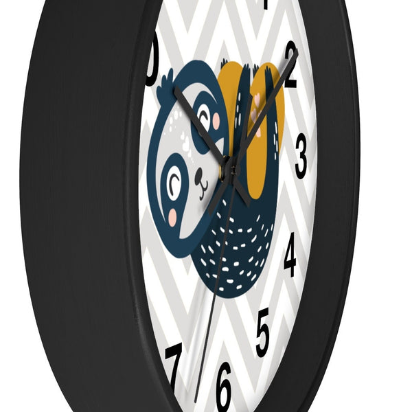 Sloth Wall Clock, Kids Wall Clock, Modern Nursery Wall Decor, Baby Wall Clock, Decorative Kids clock, Nursery Wall Clock, Nursery Clock