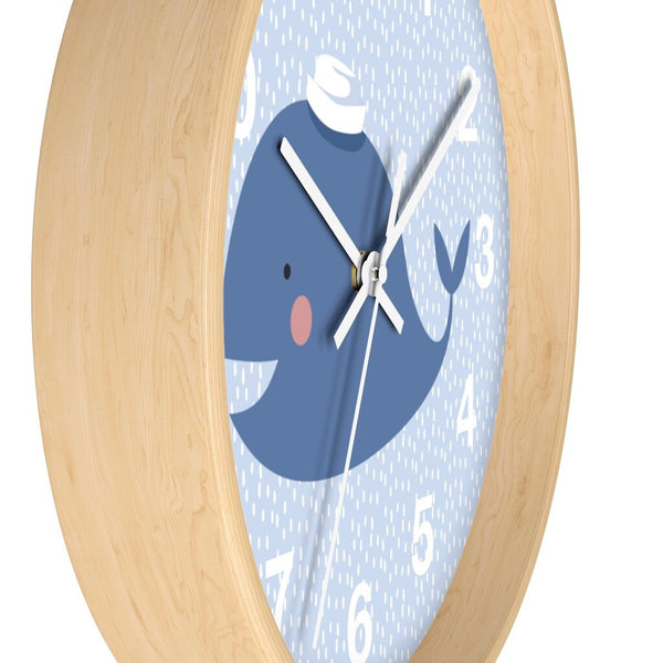 Whale Wall clock, Kids Wall Clock, Modern Nursery Wall Decor, Girls Wall Clock, Decorative Kids clock, Nursery Wall Clock, Decorative Clock
