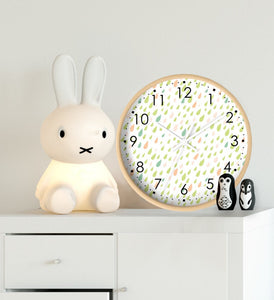 Abstract Pastel Wall Clock, Wall Clock, Nursery Wall Decor, Wall Clock, Decorative Wall Clock, Nursery Clock, Living Room Clock