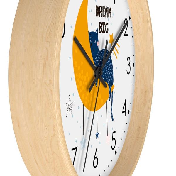 Kitten Wall Clock, Kids Wall Clock, Modern Nursery Wall Decor, Baby Wall Clock, Decorative Kids clock, Nursery Wall Clock, Nursery Clock