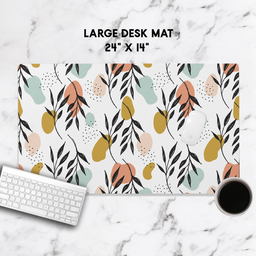 Large Abstract Desk Mat, Planner Desk Accessories, Boss Babe, Office D –  littlepaperies