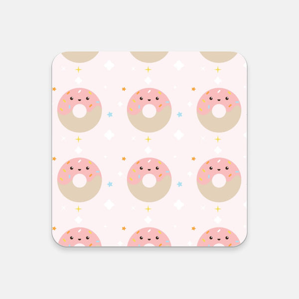 Donut Print, Work From Home Desk Set, Coaster + 11 Oz Mug + Mousepad,  Desk Decor, Office Decor, Gifts for Employee, Mouse Pad, Mug, Coaster