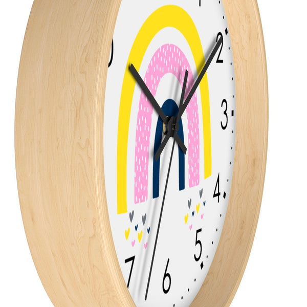 Rainbow Clock, Scandinavian Wall clock, Silent Wall Clock, Clock, Nursery Wall Clock, Kid’s Wall Decor, Modern Nursey