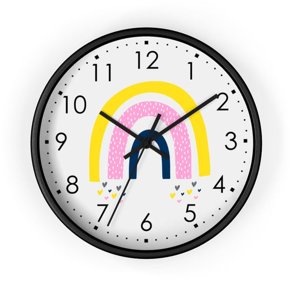 Rainbow Clock, Scandinavian Wall clock, Silent Wall Clock, Clock, Nursery Wall Clock, Kid’s Wall Decor, Modern Nursey