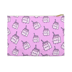 Kawaii Strawberry Milk Box Accessory Pouch, Accessories Bag, Pencil Pouch, Stationery Bag, Planner Pouch, Makeup Bag, Accessories Pouch