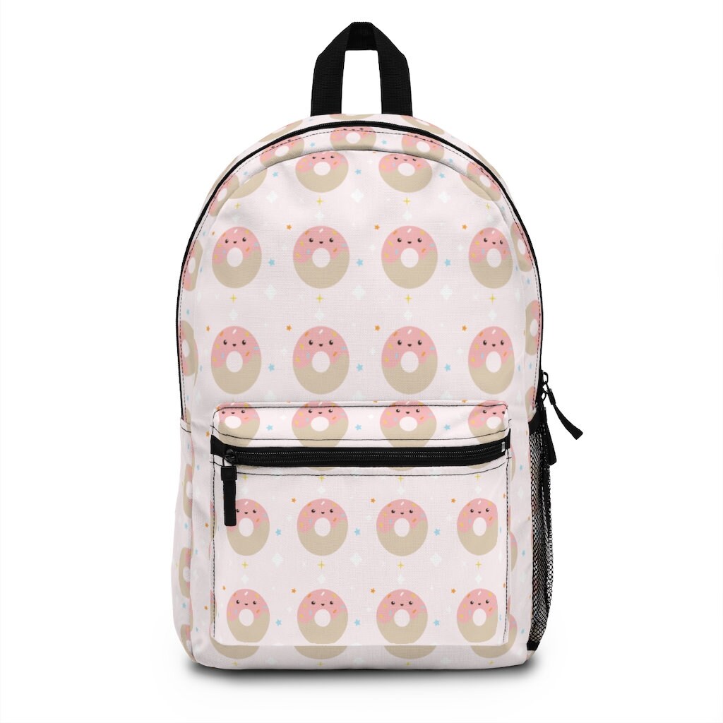 Donut Backpack (Made in USA), Backpack, Toddler Backpack, Kids Backpack, Bookbag, School Supply, Back to School, Cat Bookbag, Donut Print
