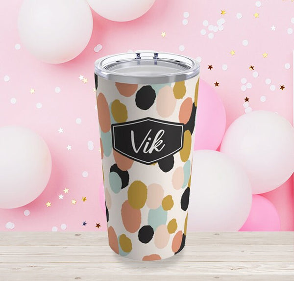 Stainless Steel, Floral Print 20 oz. Tumbler, Eco Friendly, Double Walled, Perfect for coffee, tea or soda, Keeps Drink Hot/Cold