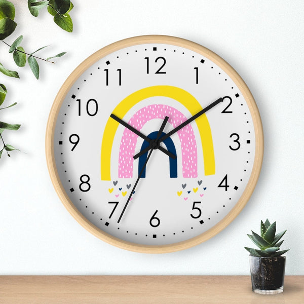 Rainbow Clock, Scandinavian Wall clock, Silent Wall Clock, Clock, Nursery Wall Clock, Kid’s Wall Decor, Modern Nursey
