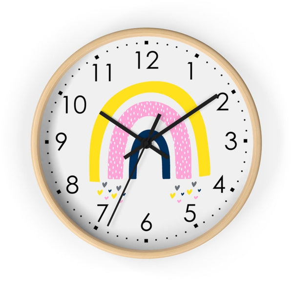 Rainbow Clock, Scandinavian Wall clock, Silent Wall Clock, Clock, Nursery Wall Clock, Kid’s Wall Decor, Modern Nursey
