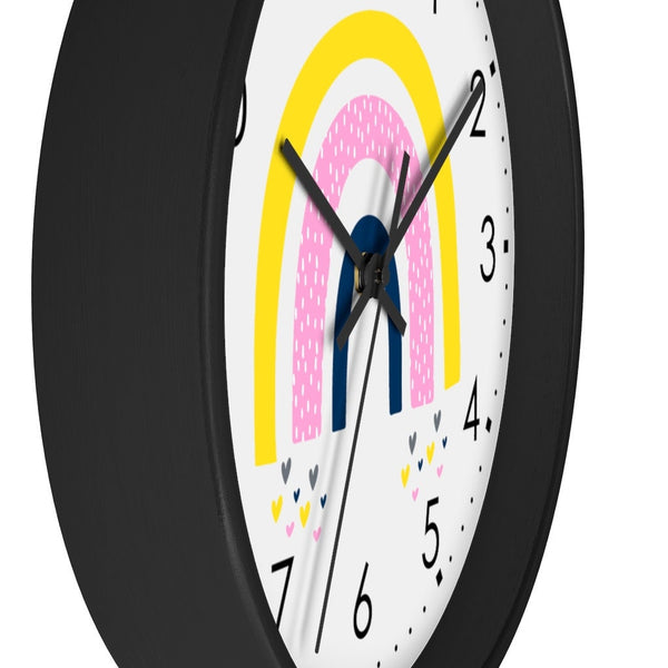 Rainbow Clock, Scandinavian Wall clock, Silent Wall Clock, Clock, Nursery Wall Clock, Kid’s Wall Decor, Modern Nursey