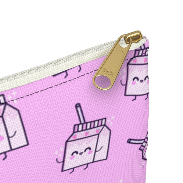 Kawaii Strawberry Milk Box Accessory Pouch, Accessories Bag, Pencil Pouch, Stationery Bag, Planner Pouch, Makeup Bag, Accessories Pouch