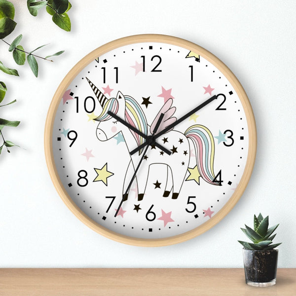 Unicorn, Wall Clock, Kids Wall Clock, Modern Nursery Wall Decor, Girl Wall Clock, Decorative Kids Clock, Nursery Wall Clock, Kids Clock