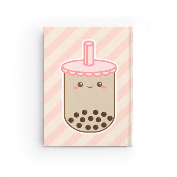 Boba Tea Journal, Bubble Tea Journal, Boba Print, Bubble Tea Print, Journal - Ruled Line, Hardcover Journal, Blank Notebook, Blank Journal