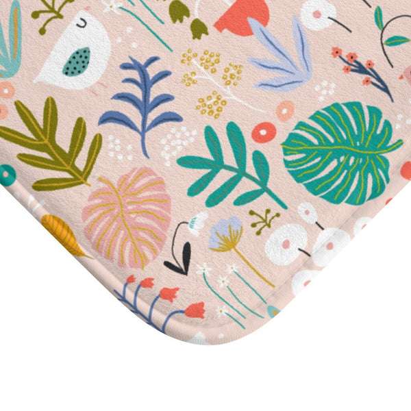 Floral Bath Mat, Bath Mat, Bathroom Decor, Bath Decor, Kid's Bathroom, Floral Bath Decor, Floral Print, Modern Bathroom Decor, Kid's Decor