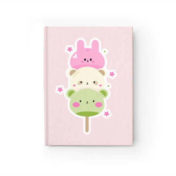 Mochi Inspired Journal - Ruled Line, Mochi Bear, Blank Journal, Kawaii Stationary, Mochi Print, WFH, Work From Home, Back to School