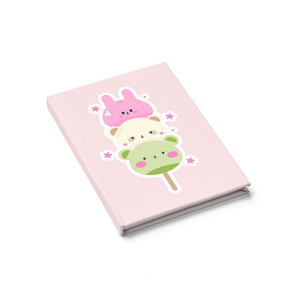 Mochi Inspired Journal - Ruled Line, Mochi Bear, Blank Journal, Kawaii Stationary, Mochi Print, WFH, Work From Home, Back to School