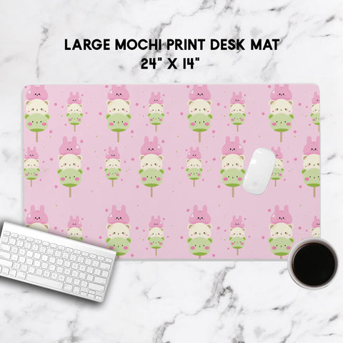 Mochi Print, Kid's Desk Mat, Planner Desk Accessory, Office Decor, Home and Office, Custom Desk Accessory, Work From Home, WFH, Kawaii Mochi