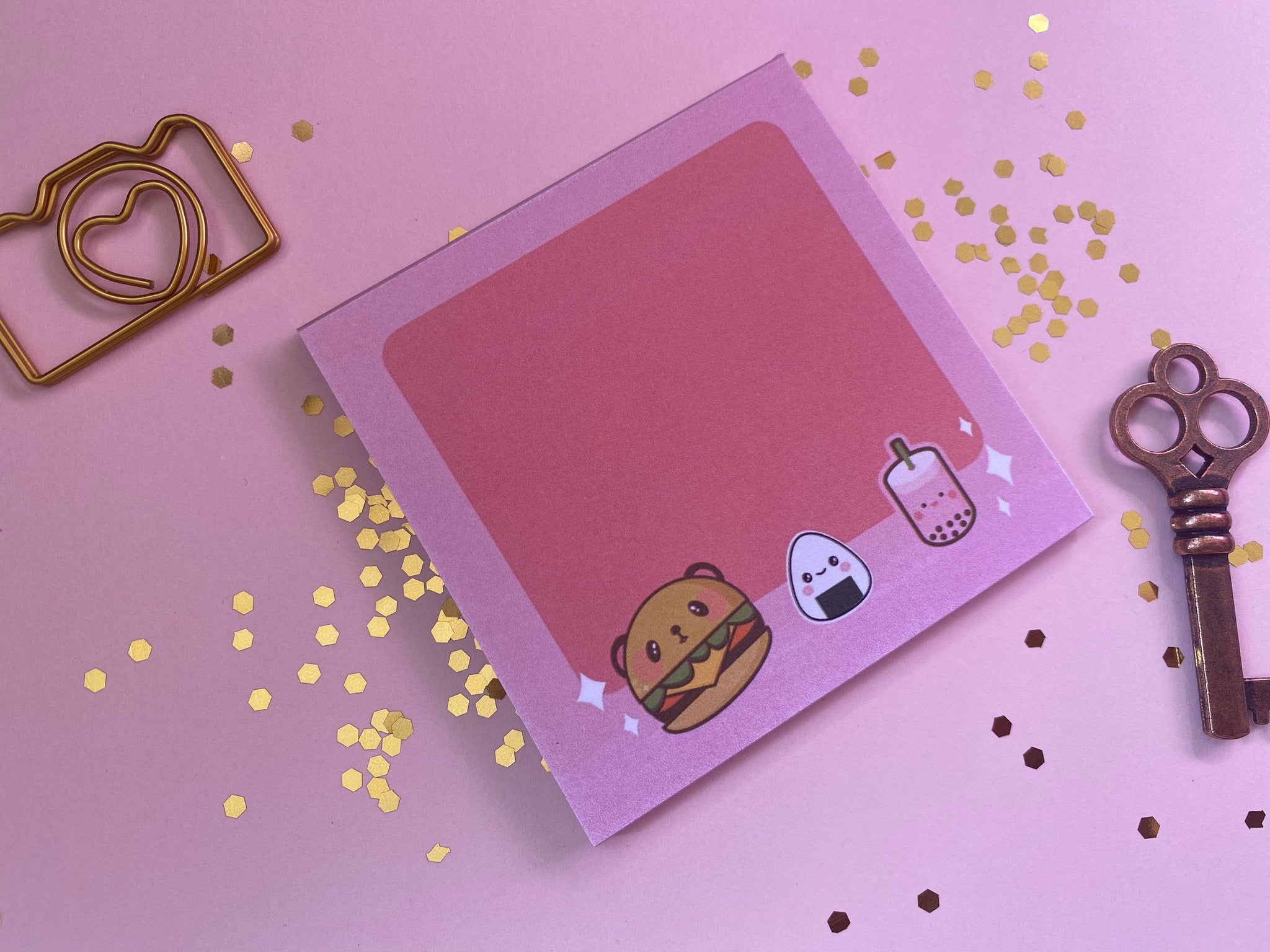 Kawaii Notepad, Notepad, Notes, Boba Notepad, Sushi Notepad, Burger Notepad, Kawaii Accessories, School Supply, Office Supply, Planner Girl