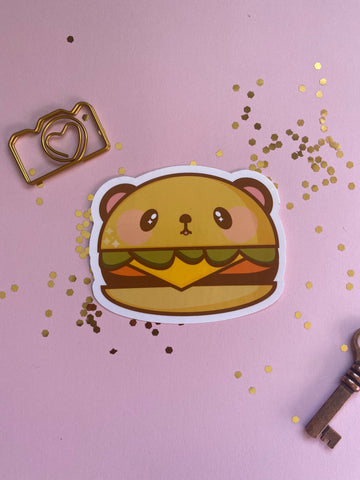Kawaii Burger Sticker