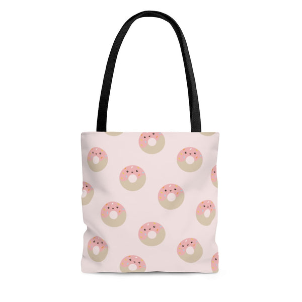Donuts, Donut All Over Print, AOP Tote Bag, Totes, Donut Print, Bags and Purses, Kawaii Donut Bag, Kawaii Bag, Kawaii Tote, Pink Donut